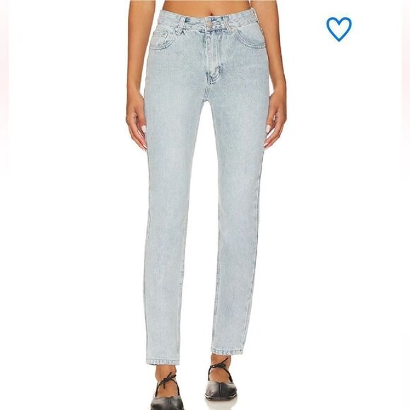 NWT superdown bailee butt slit jeans high rise slim skinny blue Revolve 23 - Picture 1 of 16